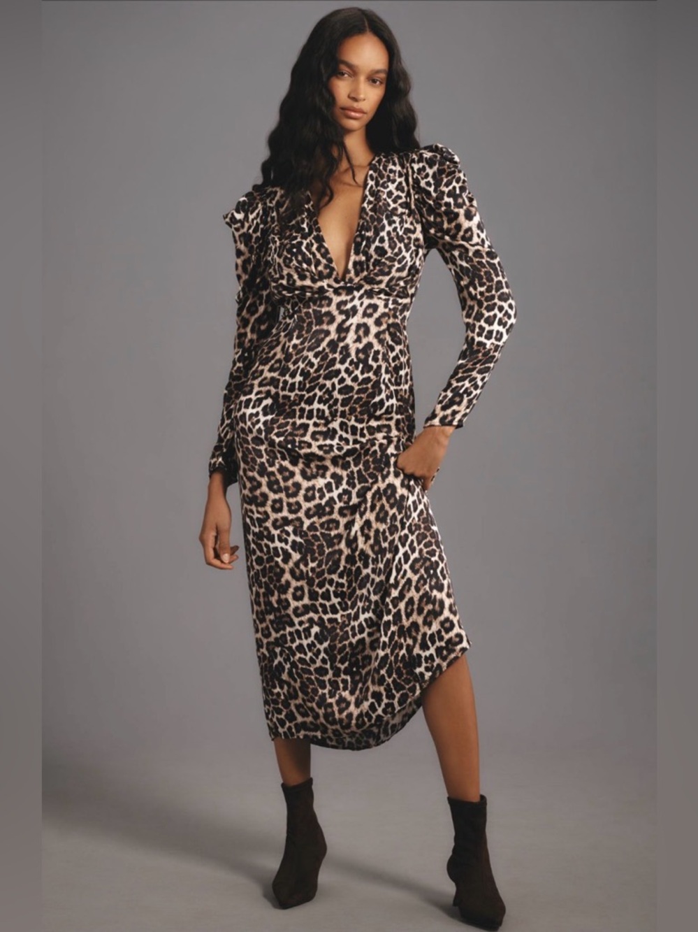 Farm Rio Leopard Midi Dress